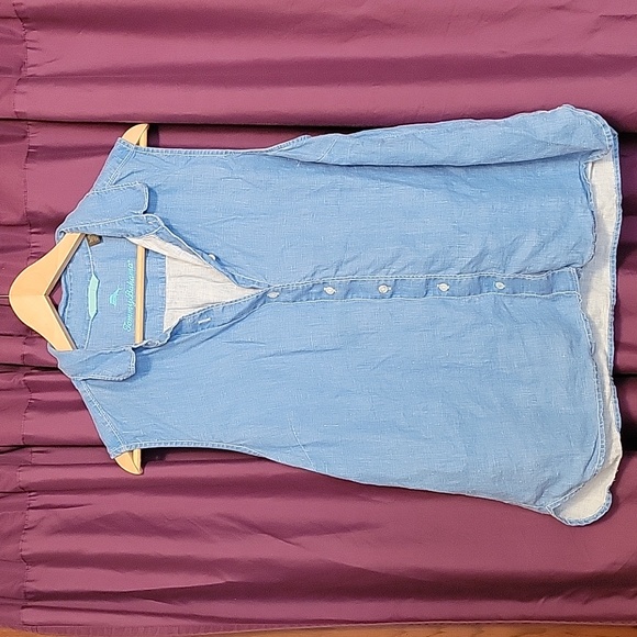 Tommy Bahama 100% Linen Tops Size Large - Picture 4 of 7